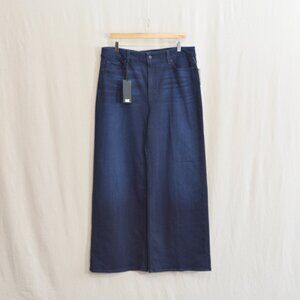 Paige Anessa 31" high rise wide leg jean size 33 NEW WITH TAGS